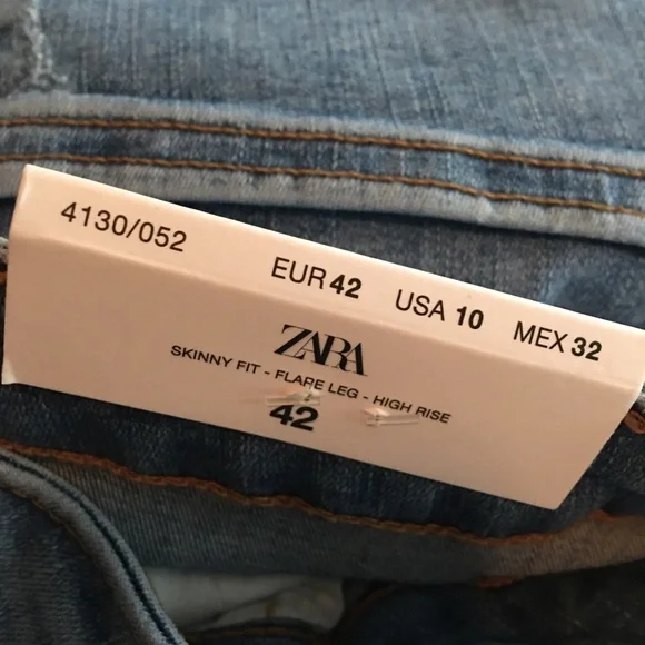 ZARA Skinny flare jeans 2021 - Picture 4 of 8